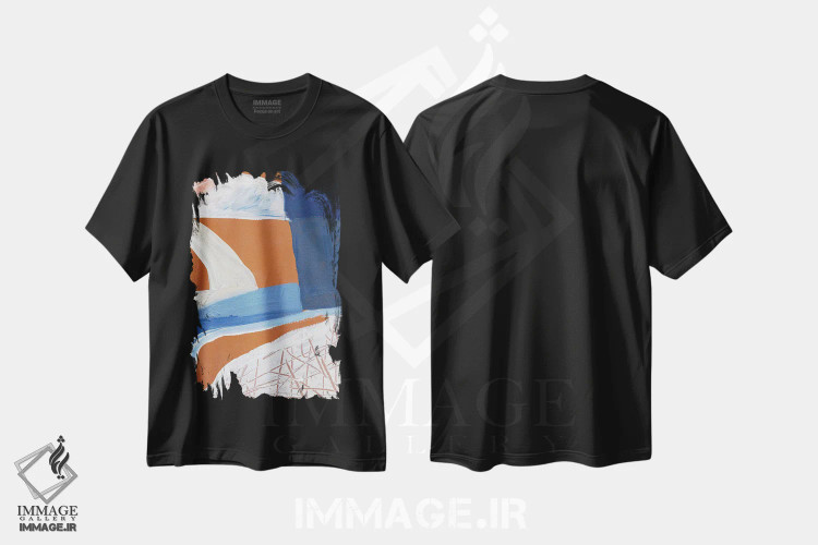 تیشرت مشکی طرح دار سرسره ها و نردبان ها اثر کندون کریشنز | فروشگاه ایماژ