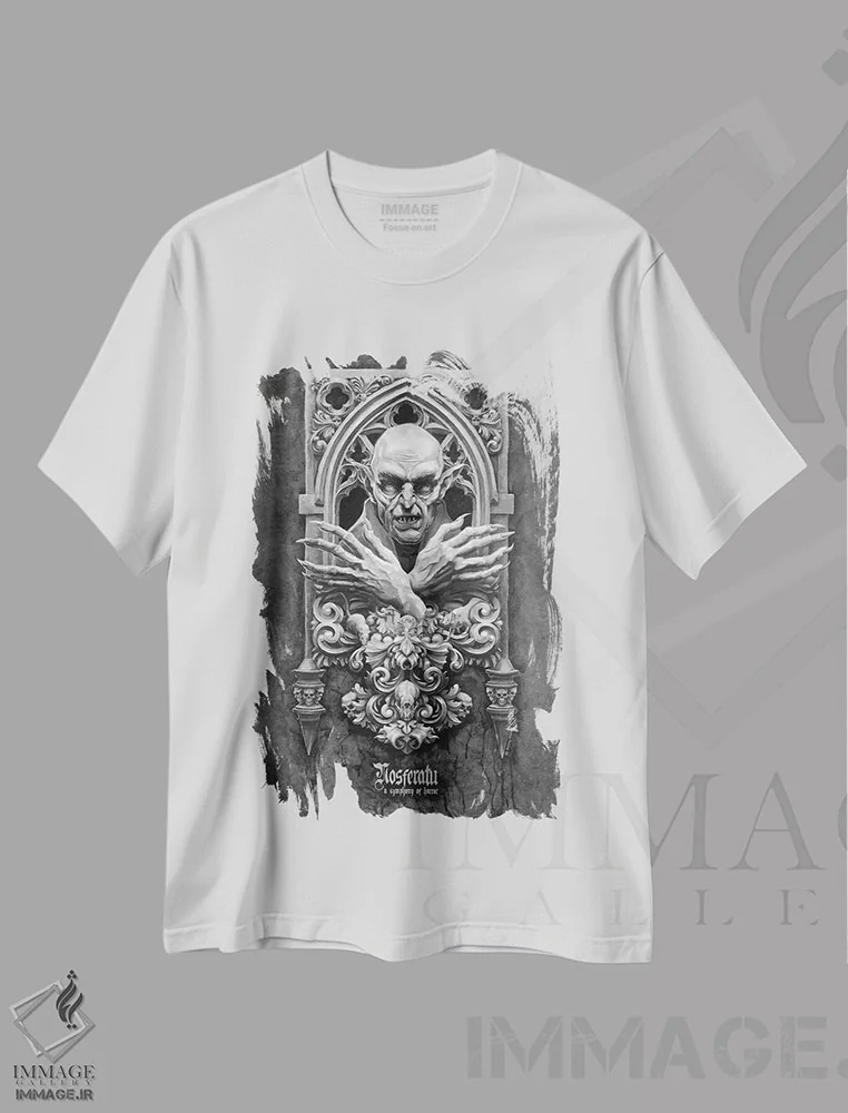 تیشرت سفید طرح دار نوسفراتو، دکوراسیون جایگزین اثر کلسی مرکِل | immage.ir