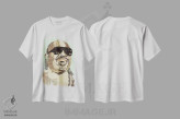 تیشرت سفید طرح دار استیوی واندر، هنر آمریکایی آفریقایی تبار اثر کایل موشر | immage.ir