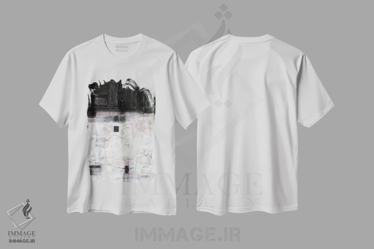 تیشرت سفید طرح دار لبه سکوت اثر کتی مورتون استنیون | فروشگاه ایماژ