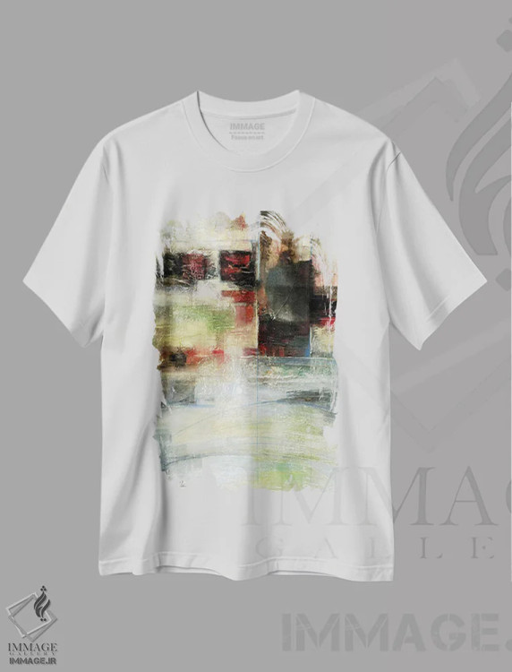 تیشرت سفید طرح دار پیوندهای شاعرانه اثر کتی مورتون استنیون | immage.ir