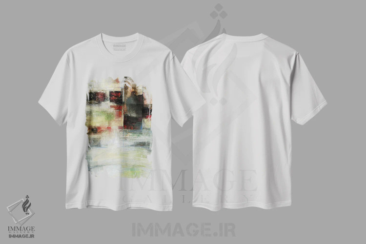 تیشرت سفید طرح دار پیوندهای شاعرانه اثر کتی مورتون استنیون | immage.ir