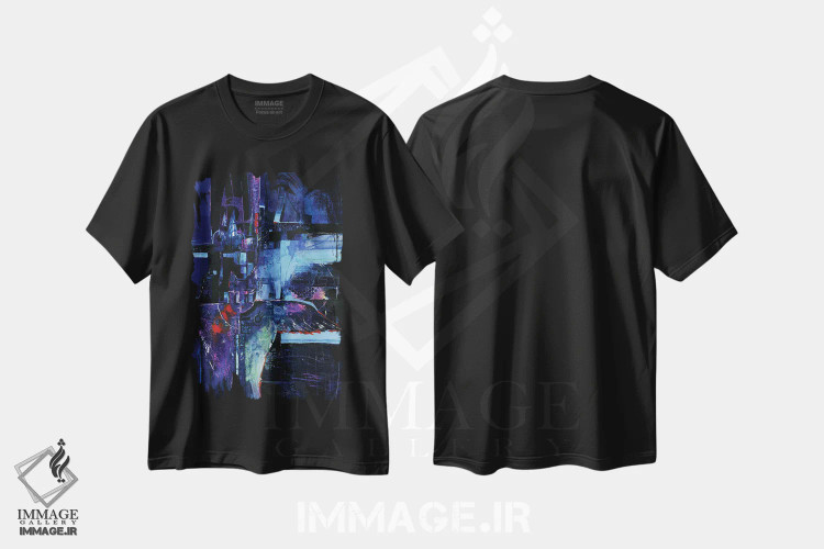 تیشرت مشکی طرح دار ارواح باستانی اثر کتی مورتون استنیون | فروشگاه ایماژ