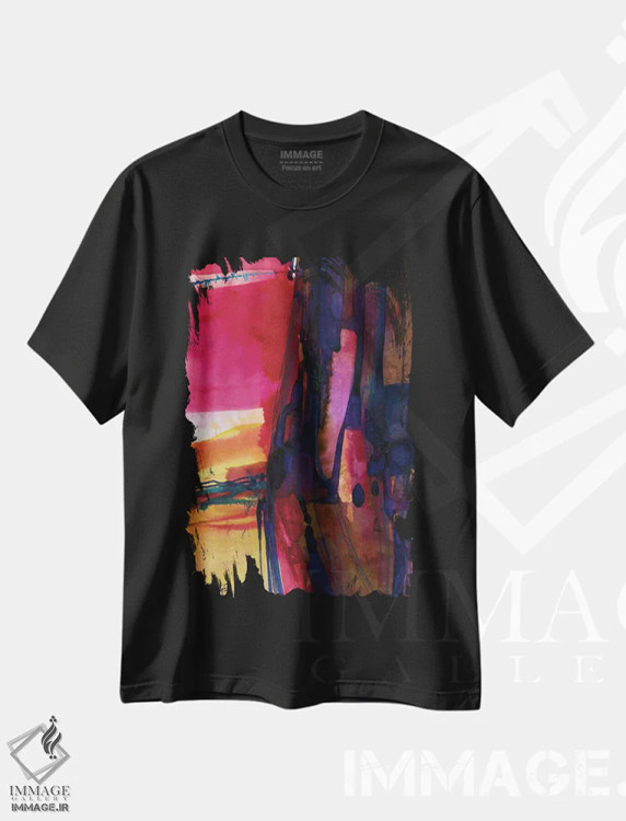 تیشرت مشکی طرح دار سرگردانی عرفانی سوم اثر کتی مورتون استنیون | immage.ir
