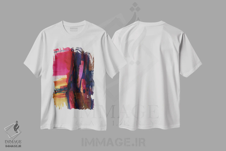 تیشرت سفید طرح دار سرگردانی عرفانی سوم اثر کتی مورتون استنیون | فروشگاه ایماژ