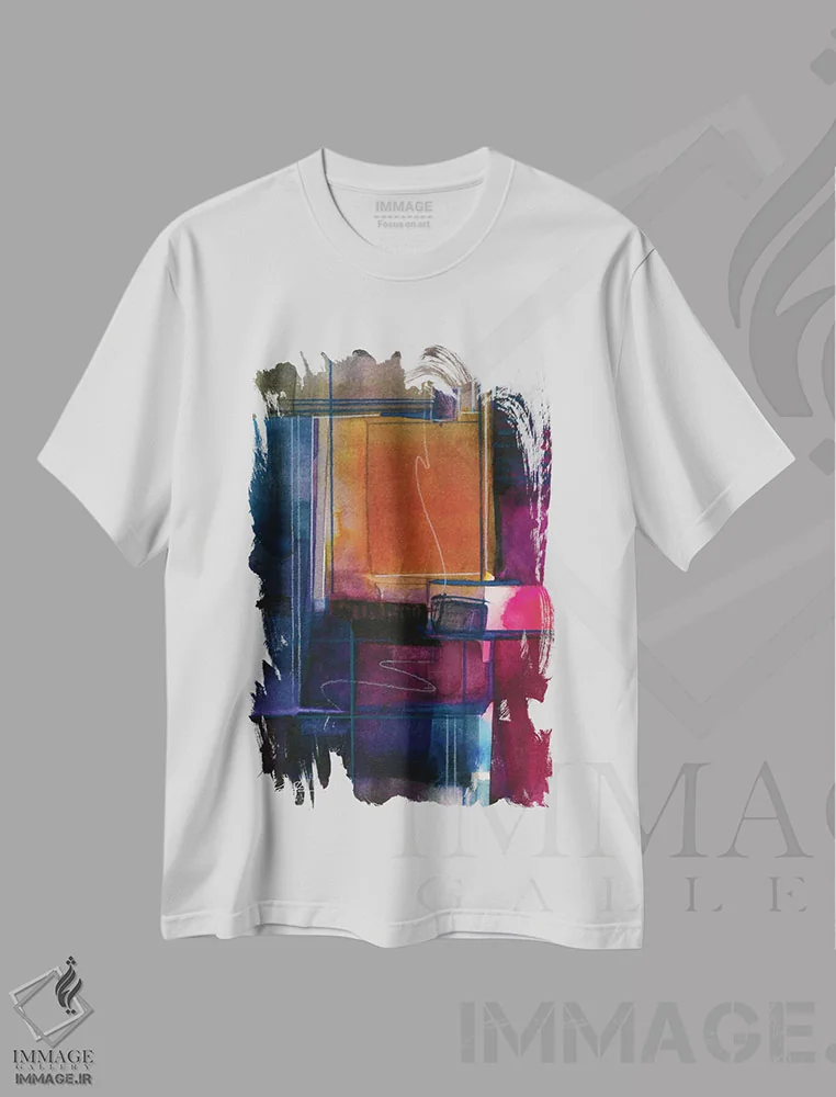 تیشرت سفید طرح دار سرگردانی عرفانی هشتم اثر کتی مورتون استنیون | immage.ir