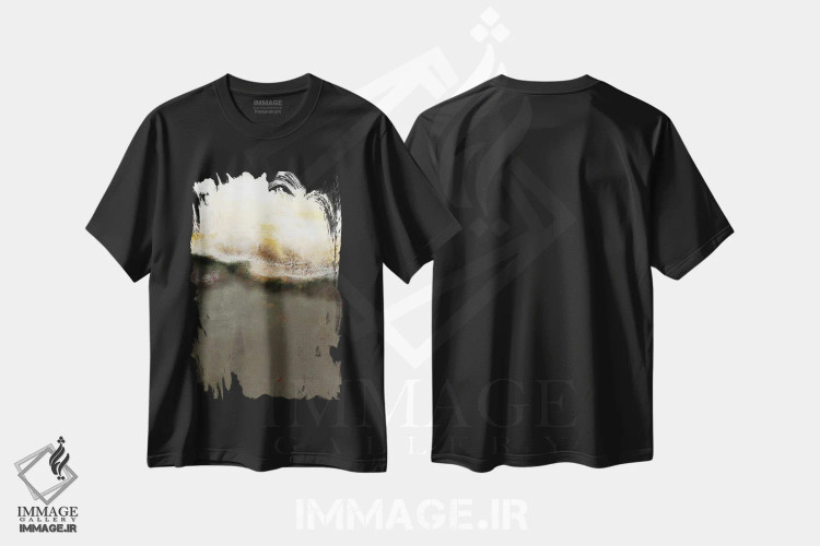 تیشرت مشکی طرح دار یک سفر اثر کتی مورتون استنیون | فروشگاه ایماژ