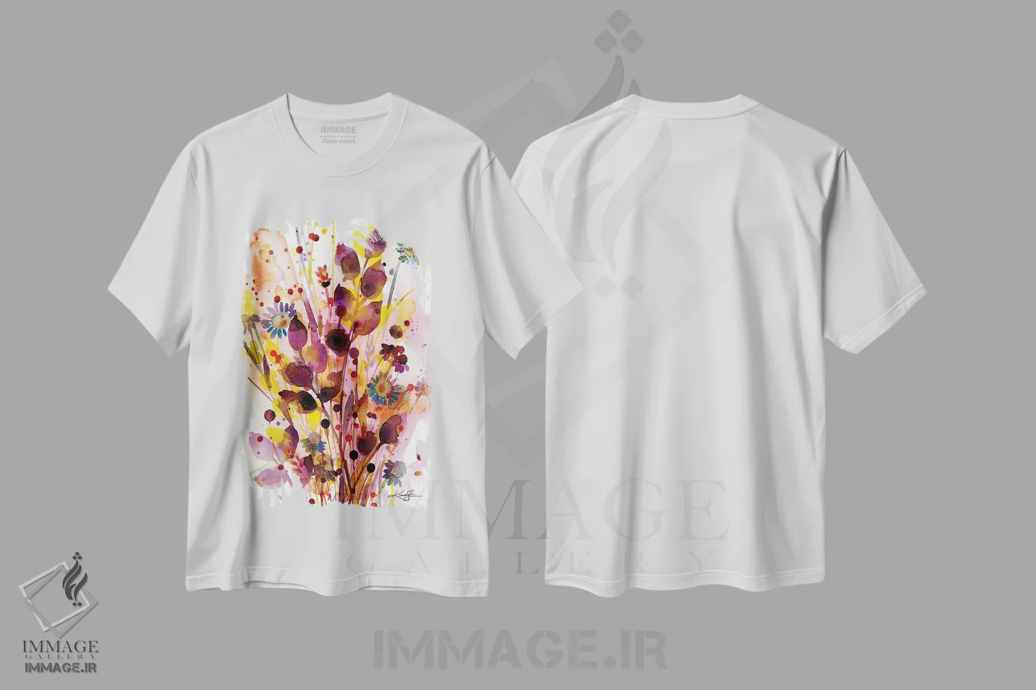 تیشرت سفید طرح دار شادی پاییزی III، دکور معاصر اثر کتی مورتون استنیون | immage.ir