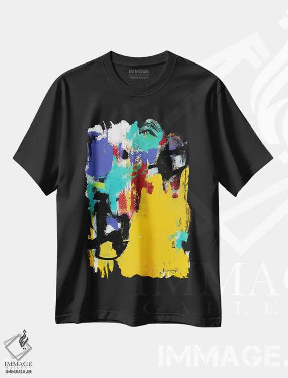 تیشرت مشکی طرح دار آواز رنگ XXIV اثر کتی مورتون استنیون | immage.ir