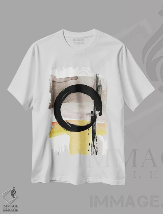 تیشرت سفید طرح دار انتزاع انسو CIV اثر کتی مورتون استنیون | فروشگاه ایماژ