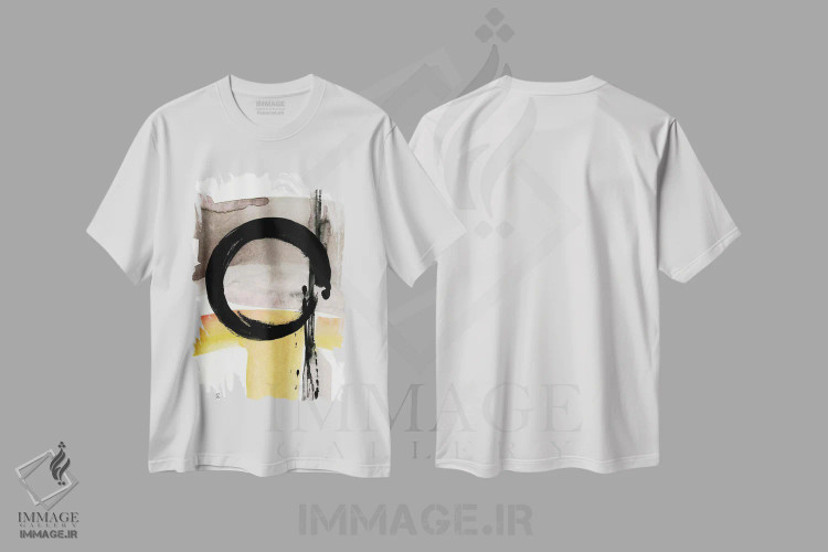 تیشرت سفید طرح دار انتزاع انسو CIV اثر کتی مورتون استنیون | فروشگاه ایماژ