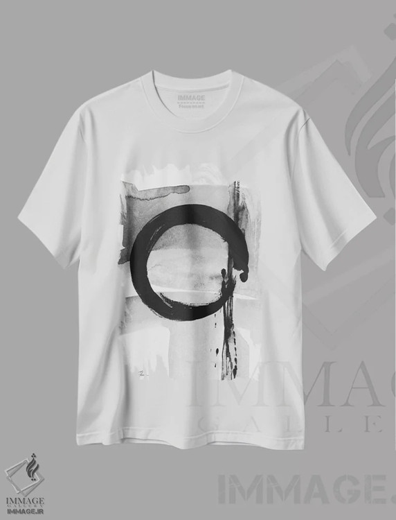 تیشرت سفید طرح دار انتزاع انسو CIV-IV اثر کتی مورتون استنیون | immage.ir