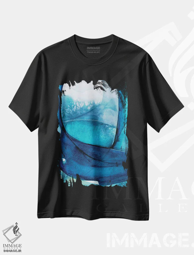تیشرت مشکی طرح دار لحظات اثیری III، آبستره اثر کتی مورتون استنیون | فروشگاه ایماژ