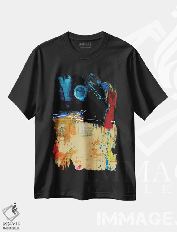 تیشرت مشکی طرح دار ای مردم اول اثر کتی مورتون استنیون | فروشگاه ایماژ