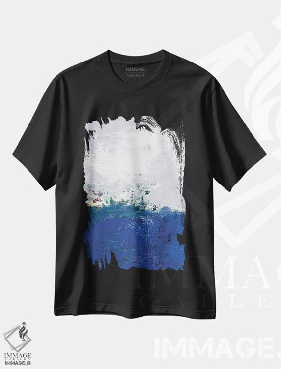 تیشرت مشکی طرح دار گام آرامش سی ام اثر کتی مورتون استنیون | فروشگاه ایماژ
