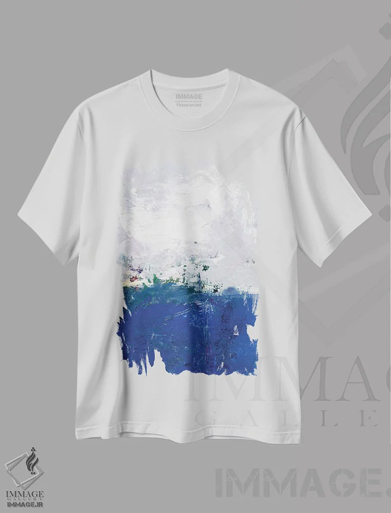 تیشرت سفید طرح دار گام آرامش سی ام اثر کتی مورتون استنیون | immage.ir