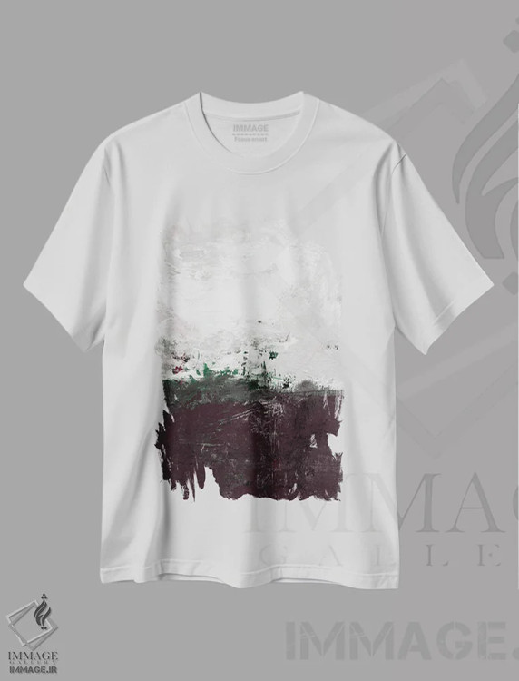 تیشرت سفید طرح دار گام آرامش سی ام-دوم اثر کتی مورتون استنیون | فروشگاه ایماژ