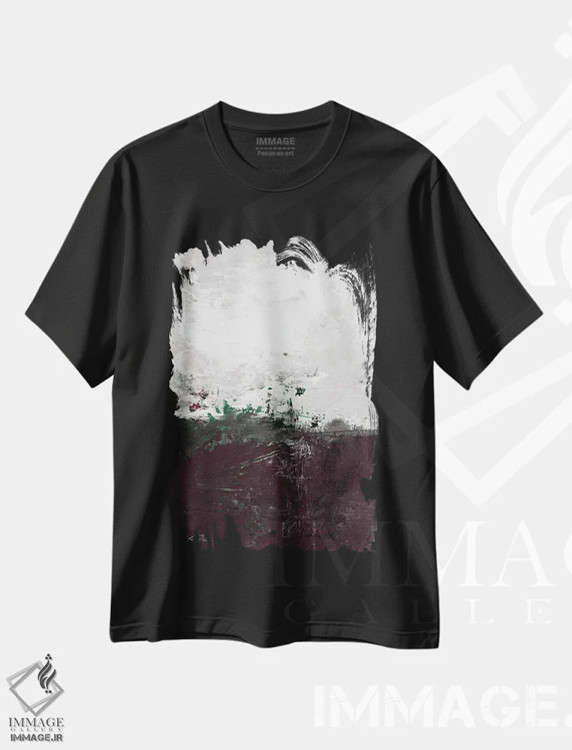 تیشرت مشکی طرح دار گام آرامش سی ام-دوم اثر کتی مورتون استنیون | immage.ir