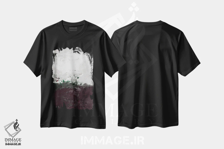 تیشرت مشکی طرح دار گام آرامش سی ام-دوم اثر کتی مورتون استنیون | immage.ir