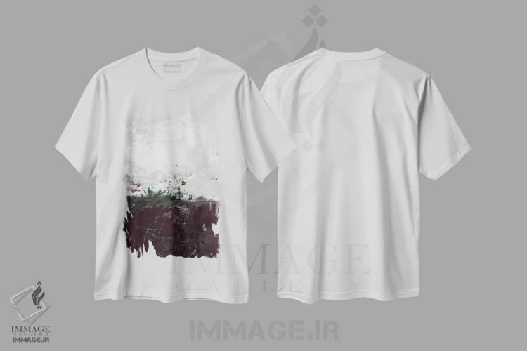 تیشرت سفید طرح دار گام آرامش سی ام-دوم اثر کتی مورتون استنیون | فروشگاه ایماژ