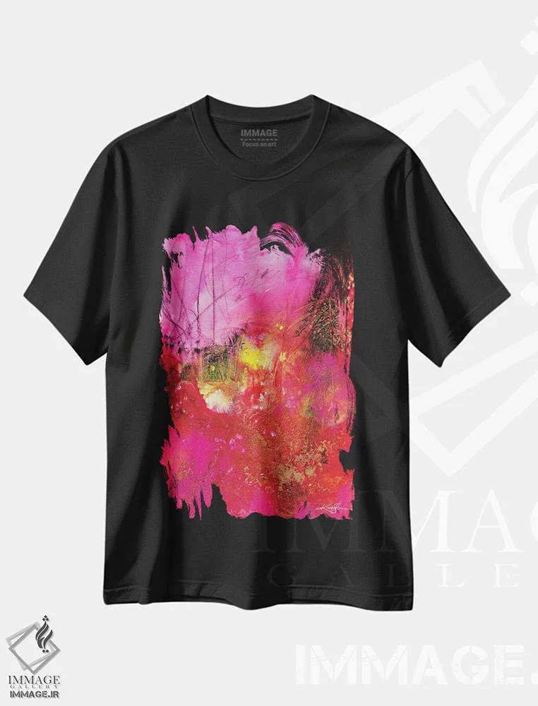 تیشرت مشکی طرح دار رویاها اثر کتی مورتون استنیون | immage.ir