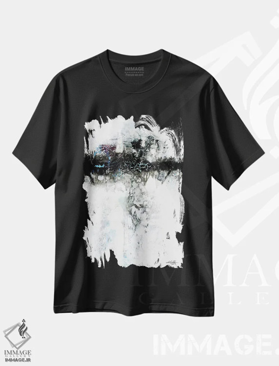 تیشرت مشکی طرح دار آغاز سفر اثر کتی مورتون استنیون | فروشگاه ایماژ