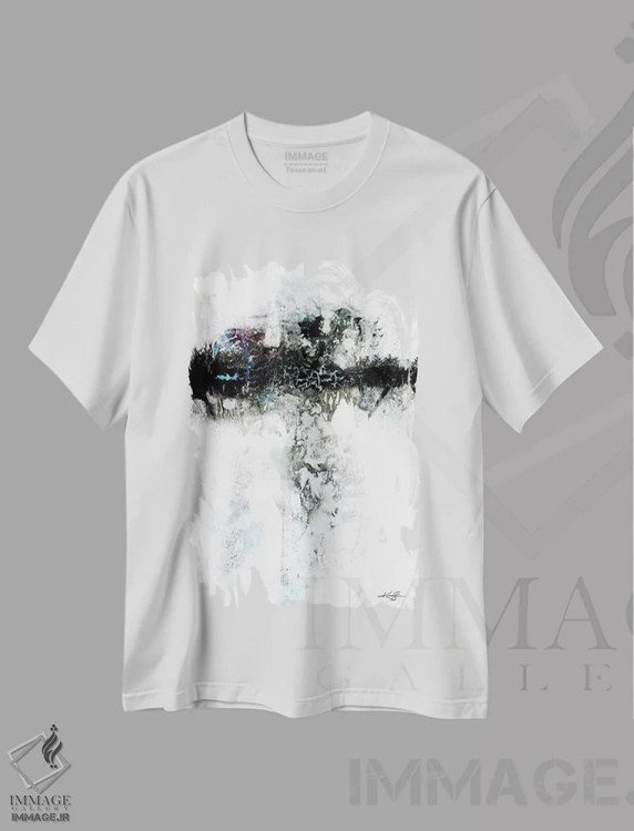 تیشرت سفید طرح دار آغاز سفر اثر کتی مورتون استنیون | immage.ir