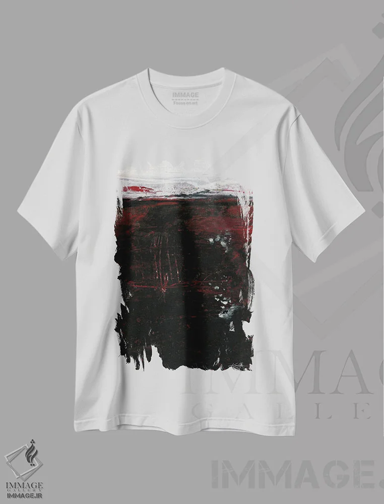 تیشرت سفید طرح دار گذر زمان XV اثر کتی مورتون استنیون | فروشگاه ایماژ