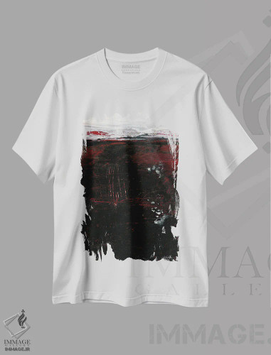 تیشرت سفید طرح دار گذر زمان XV اثر کتی مورتون استنیون | فروشگاه ایماژ