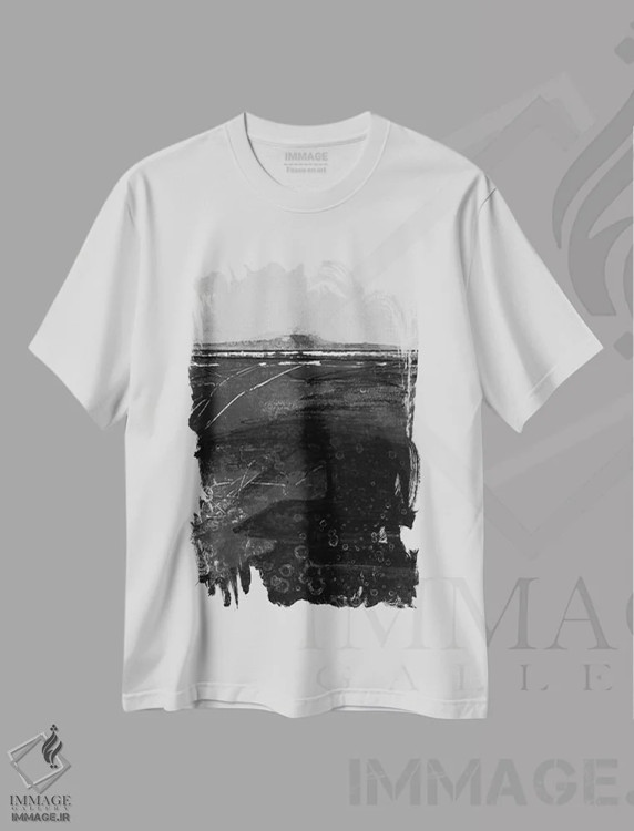 تیشرت سفید طرح دار گذر زمان XII-II اثر کتی مورتون استنیون | immage.ir