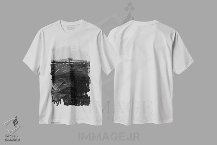 تیشرت سفید طرح دار گذر زمان XII-II اثر کتی مورتون استنیون | immage.ir
