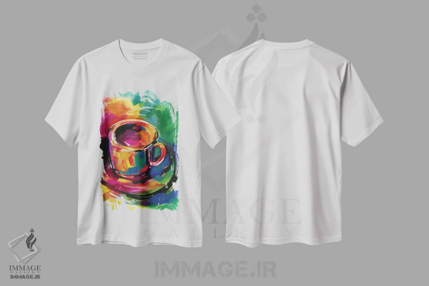 تیشرت سفید طرح دار رویای قهوه ای، دکور معاصر اثر کتی مورتون استنیون | immage.ir