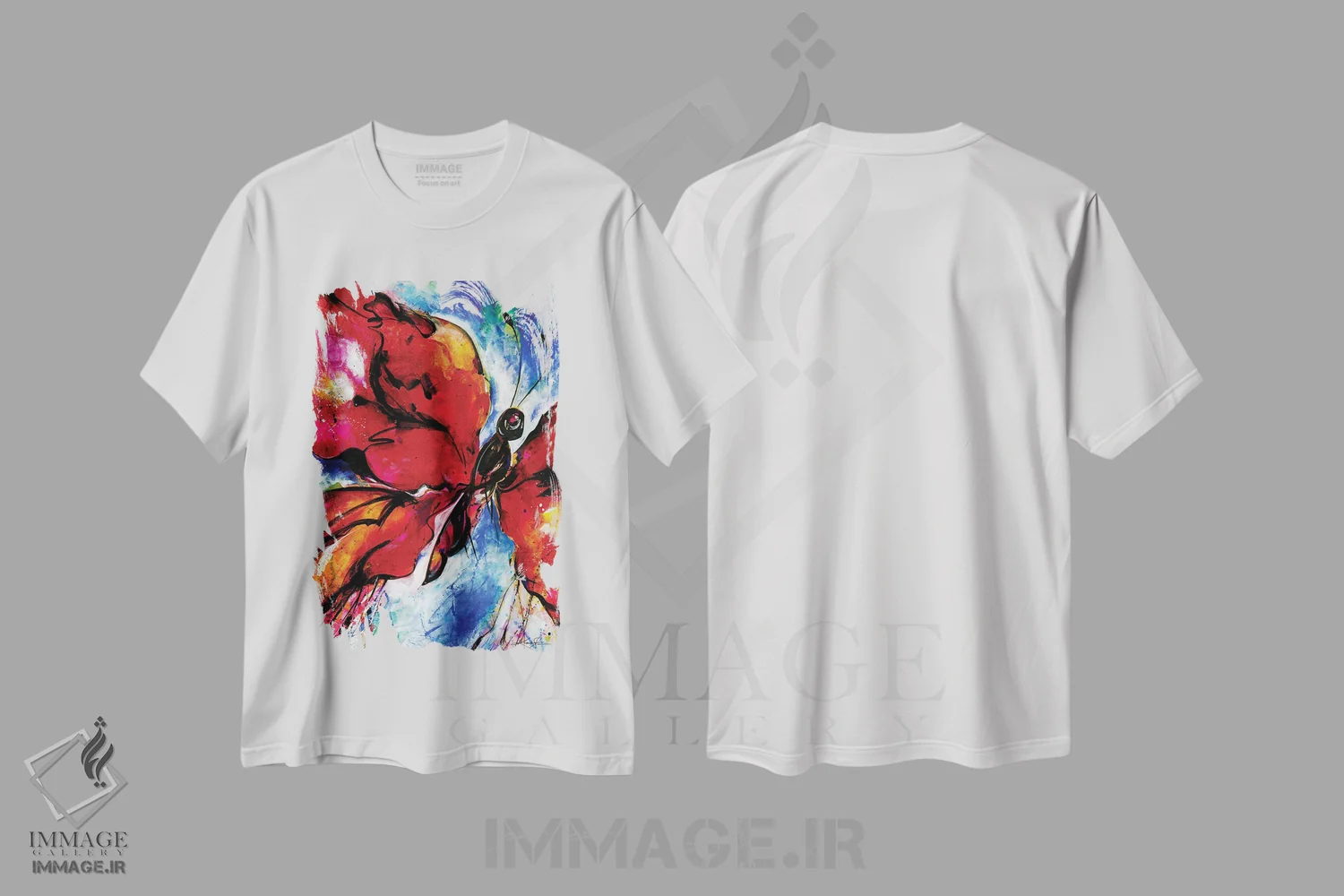 تیشرت سفید طرح دار شور و شعف شماره ۱، دکور معاصر اثر کتی مورتون استنیون | immage.ir