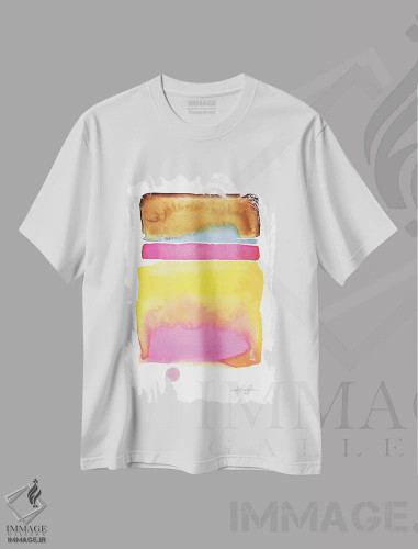 تیشرت سفید طرح دار یافتن آرامش IV اثر کتی مورتون استنیون | فروشگاه ایماژ