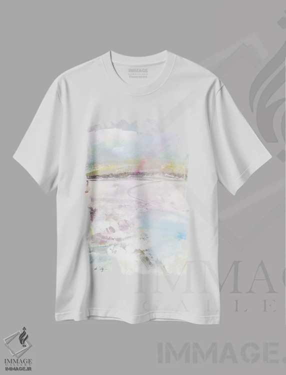 تیشرت سفید طرح دار رؤیای آرام XVI اثر کتی مورتون استنیون | فروشگاه ایماژ