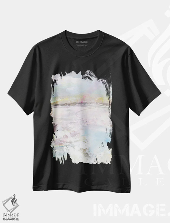 تیشرت مشکی طرح دار رؤیای آرام XVI اثر کتی مورتون استنیون | immage.ir