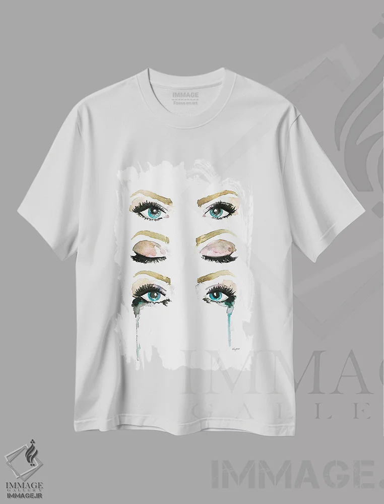 تیشرت سفید طرح دار دیدن روح، تزئینی اثر کلسی مک نت | immage.ir