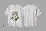 تیشرت سفید طرح دار ببر، تزئینی اثر کلسی مک نت | فروشگاه ایماژ