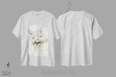 تیشرت سفید طرح دار لاما، تزئینی اثر کلسی مک نت | immage.ir