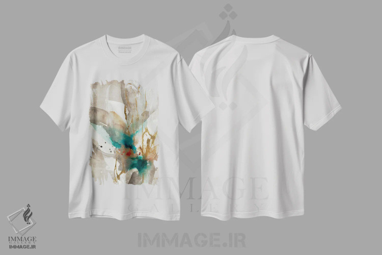 تیشرت سفید طرح دار کالا II اثر کِی. ناری | immage.ir