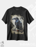 تیشرت مشکی طرح دار کلاغ، مدیوم اثر کنستانتین کالینین | فروشگاه ایماژ