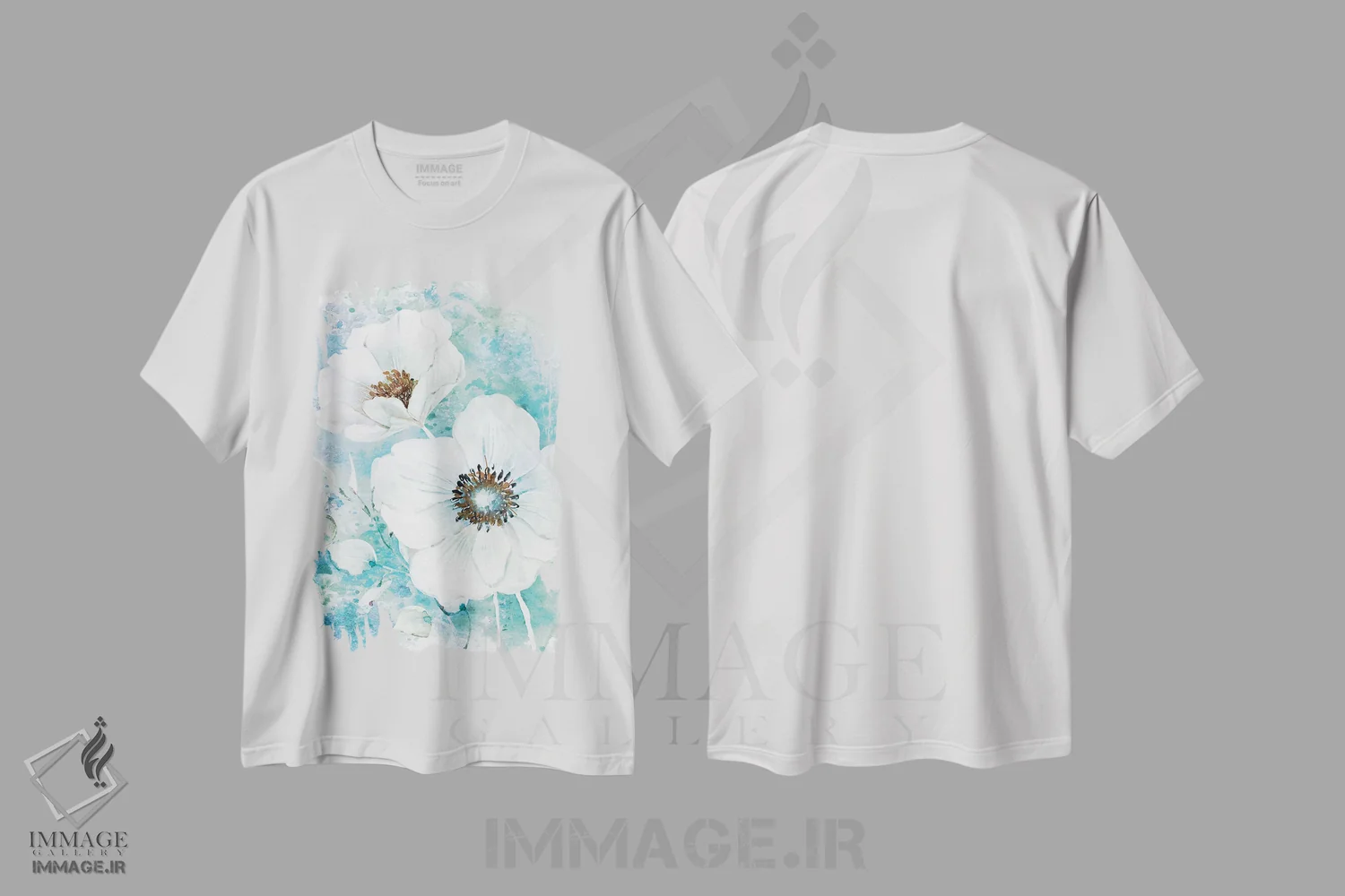 تیشرت سفید طرح دار ساده و زیبا II، دکور معاصر اثر کنراد ناتسن | immage.ir