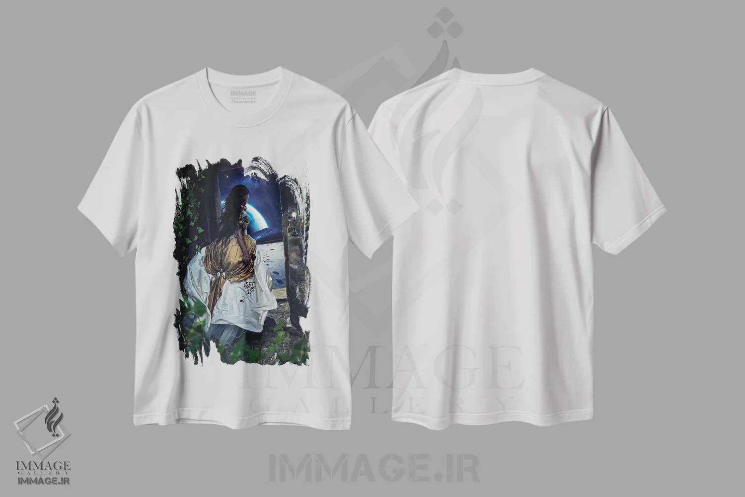 تیشرت سفید طرح دار رهاشده، عکاسی ترکیبی اثر میلوش کارانوویچ | immage.ir