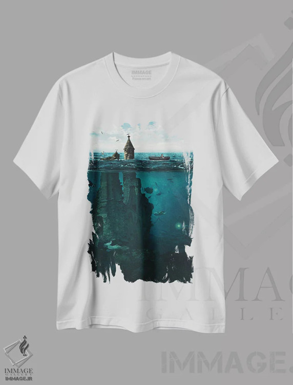 تیشرت سفید طرح دار شهر گمشده، عکاسی ترکیبی اثر میلوش کارانوویچ | immage.ir