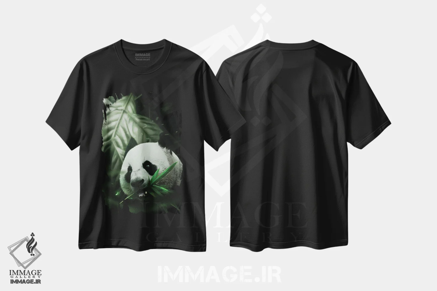 تیشرت مشکی طرح دار پاندا، عکاسی ترکیبی اثر میلوش کارانوویچ | immage.ir