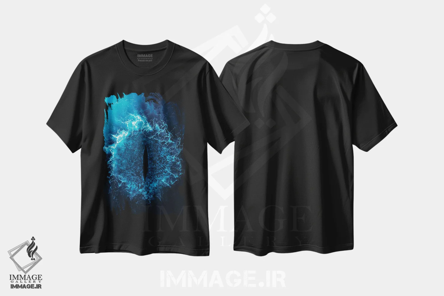 تیشرت مشکی طرح دار چشم سائورون، عکاسی ترکیبی اثر میلوش کارانوویچ | immage.ir
