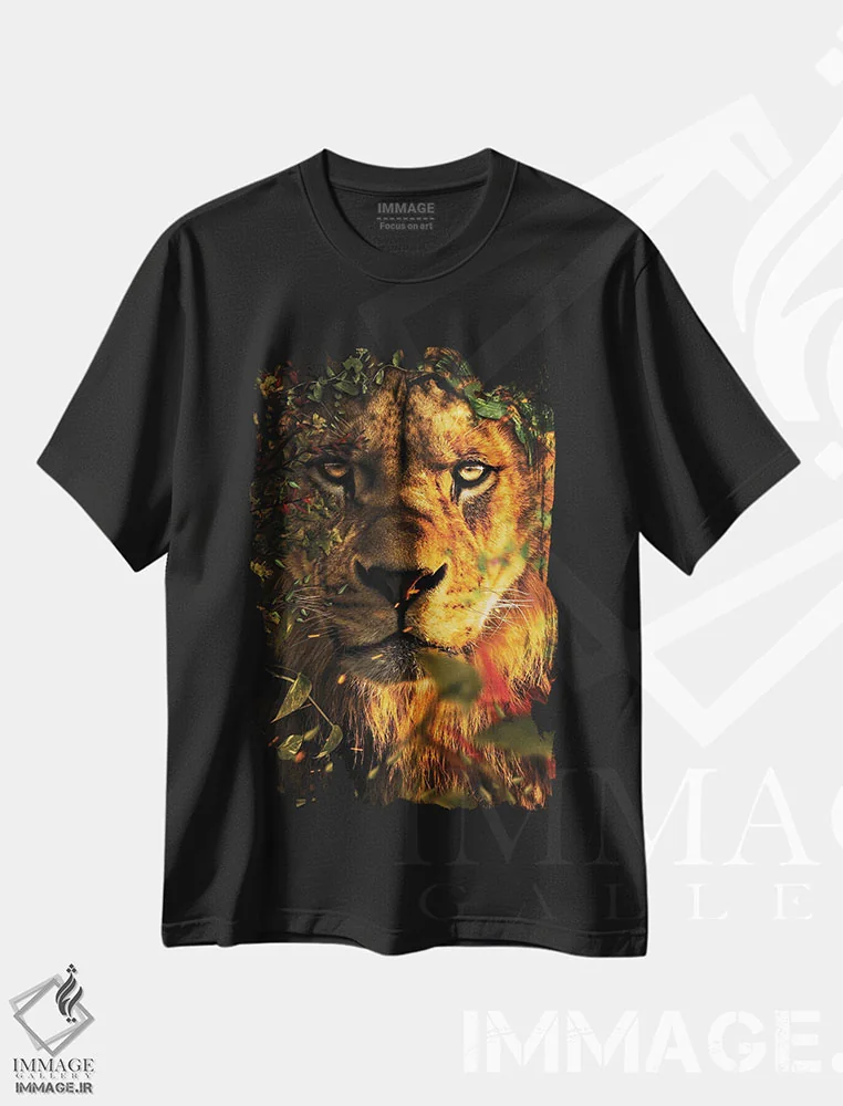 تیشرت مشکی طرح دار پادشاه بزرگ، عکاسی ترکیبی اثر میلوش کارانوویچ | immage.ir