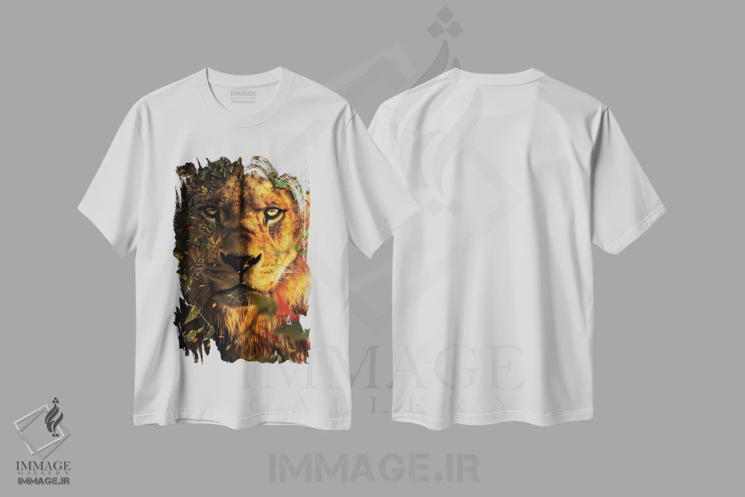 تیشرت سفید طرح دار پادشاه بزرگ، عکاسی ترکیبی اثر میلوش کارانوویچ | فروشگاه ایماژ