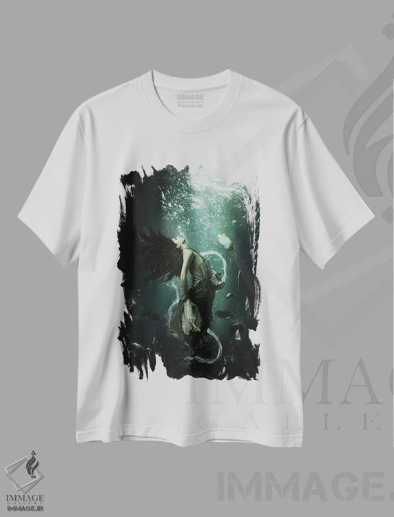 تیشرت سفید طرح دار با من بیا، دکوراسیون جایگزین اثر میلوش کارانوویچ | immage.ir