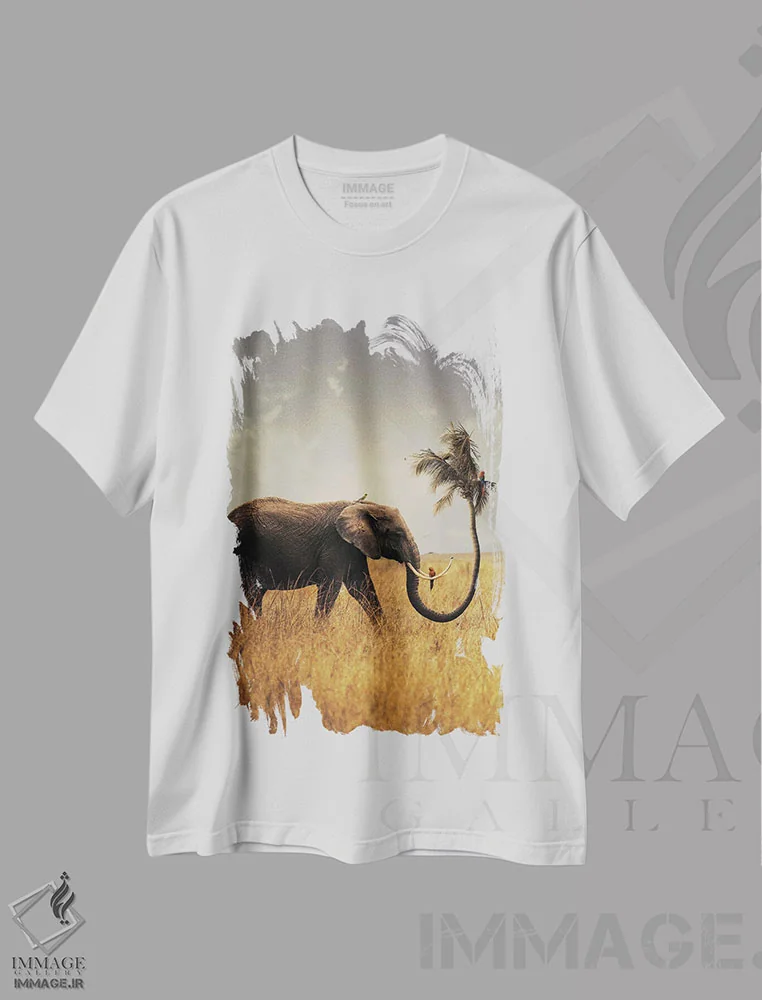 تیشرت سفید طرح دار نابرابری، هنر دیجیتال اثر میلوش کارانوویچ | immage.ir